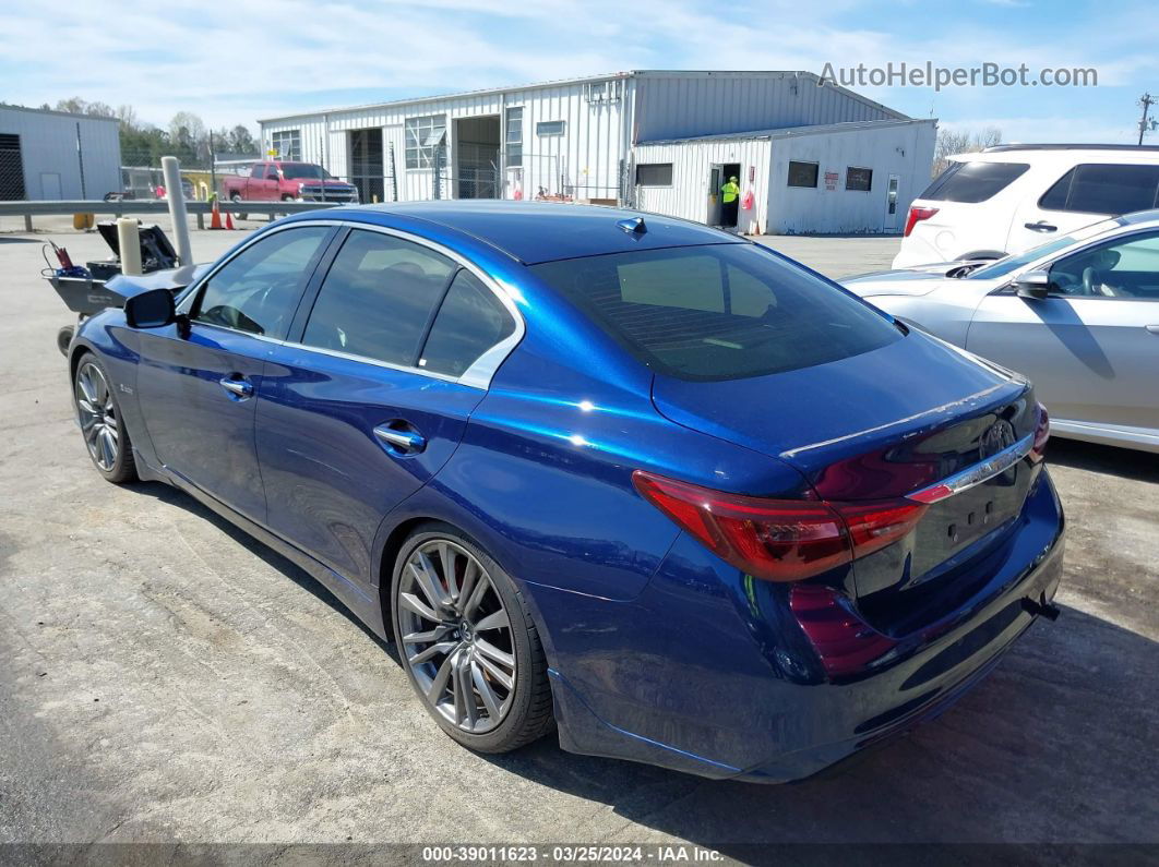 2019 Infiniti Q50 3.0t Red Sport 400 Blue vin: JN1FV7APXKM760578