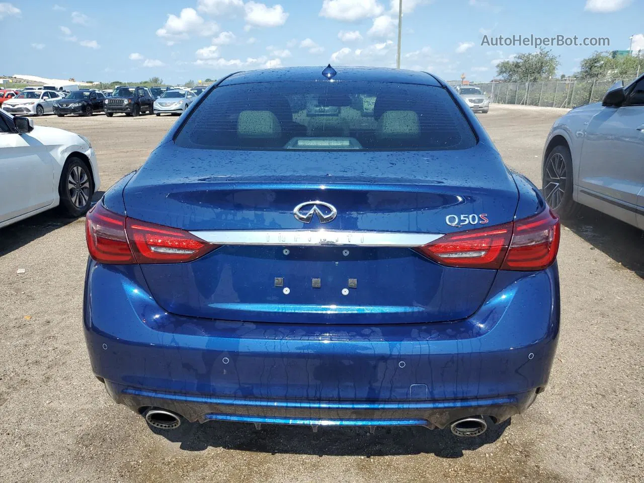 2019 Infiniti Q50 Red Sport 400 Blue vin: JN1FV7APXKM780085