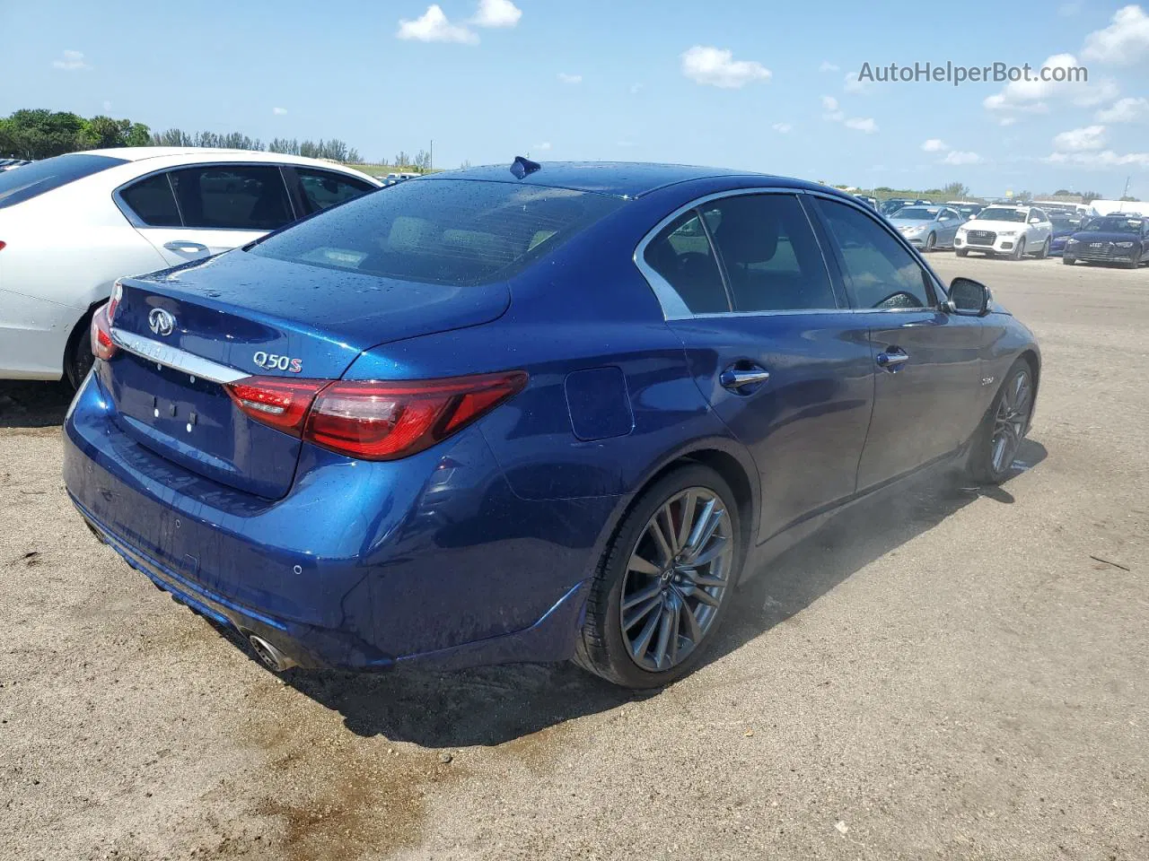 2019 Infiniti Q50 Red Sport 400 Blue vin: JN1FV7APXKM780085