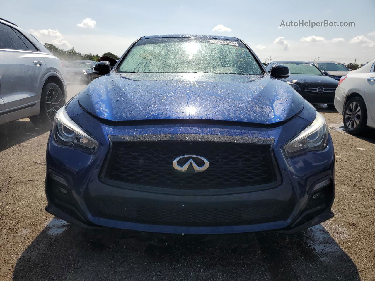 2019 Infiniti Q50 Red Sport 400 Blue vin: JN1FV7APXKM780085