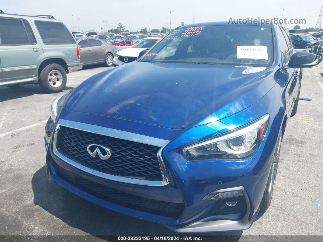 2019 Infiniti Q50 3.0t Red Sport 400 Blue vin: JN1FV7APXKM780197