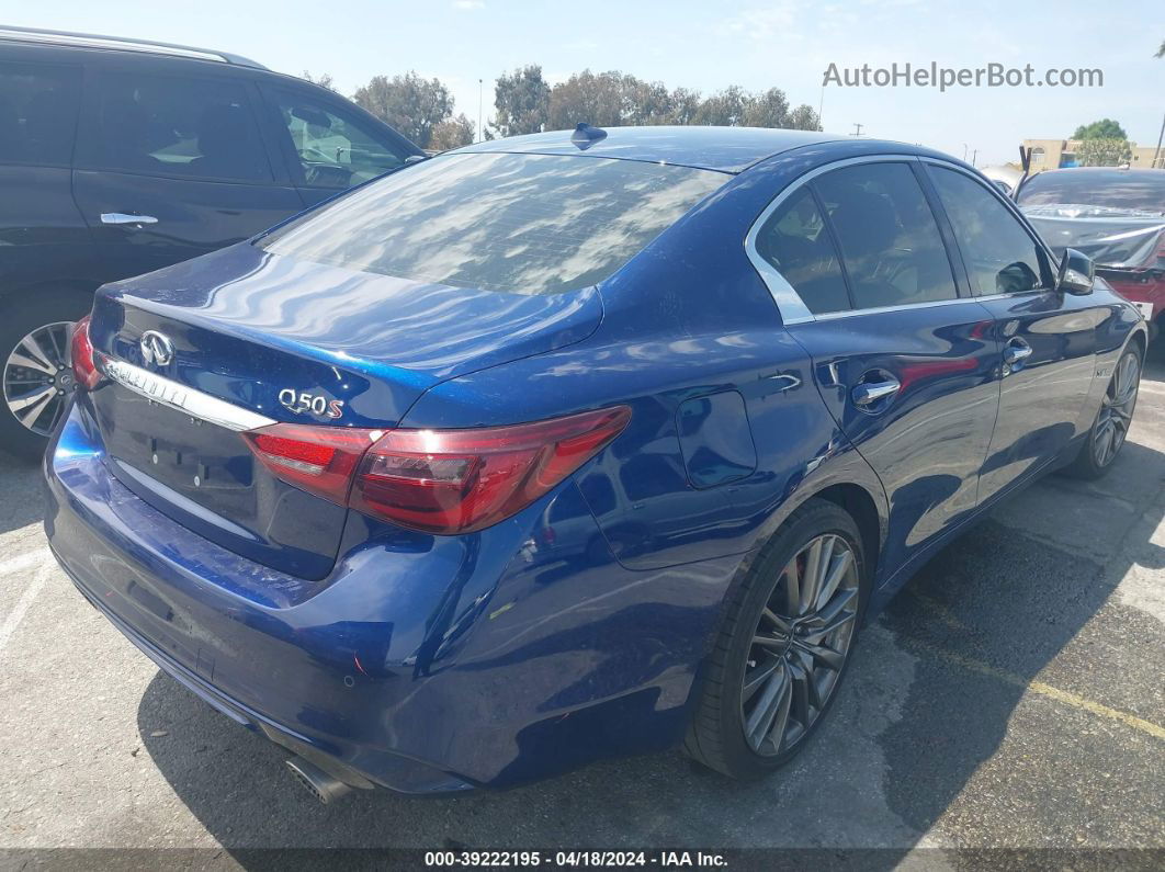 2019 Infiniti Q50 3.0t Red Sport 400 Blue vin: JN1FV7APXKM780197