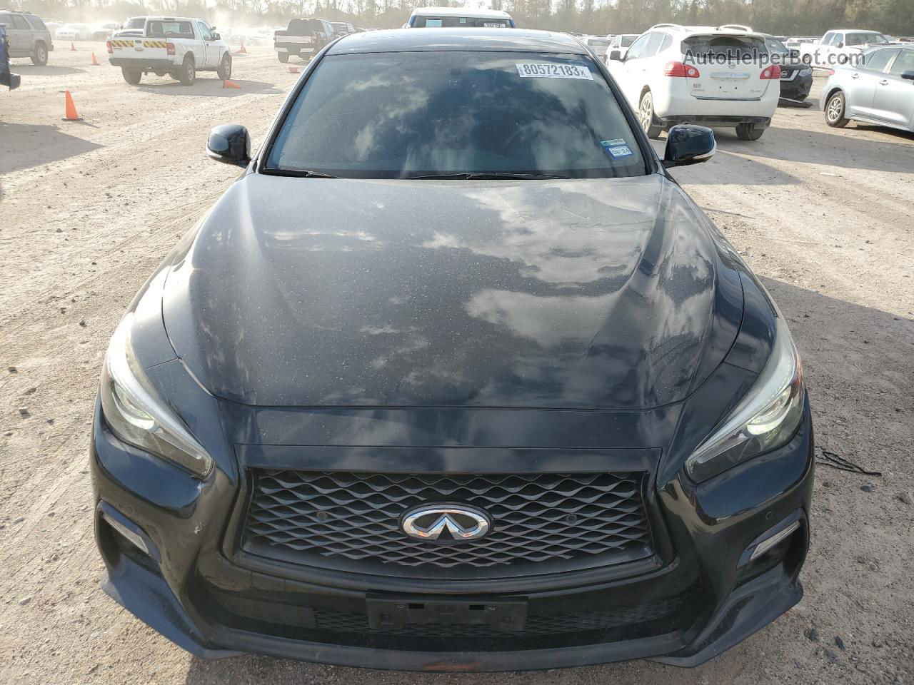 2018 Infiniti Q50 Red Sport 400 Black vin: JN1FV7AR0JM480524