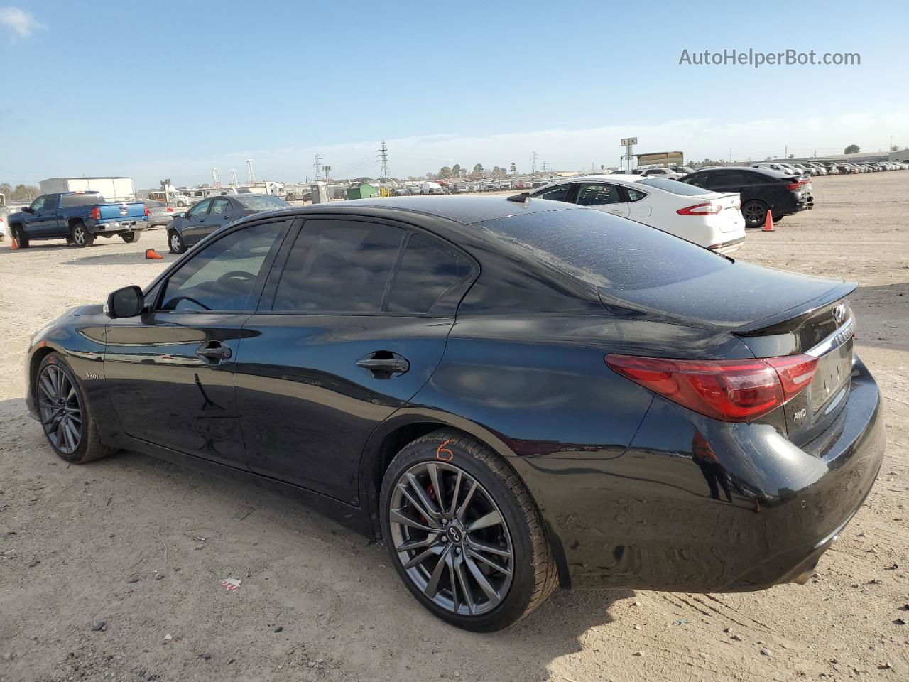 2018 Infiniti Q50 Red Sport 400 Black vin: JN1FV7AR0JM480524