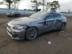 2018 Infiniti Q50 Red Sport 400 Gray vin: JN1FV7AR0JM481608