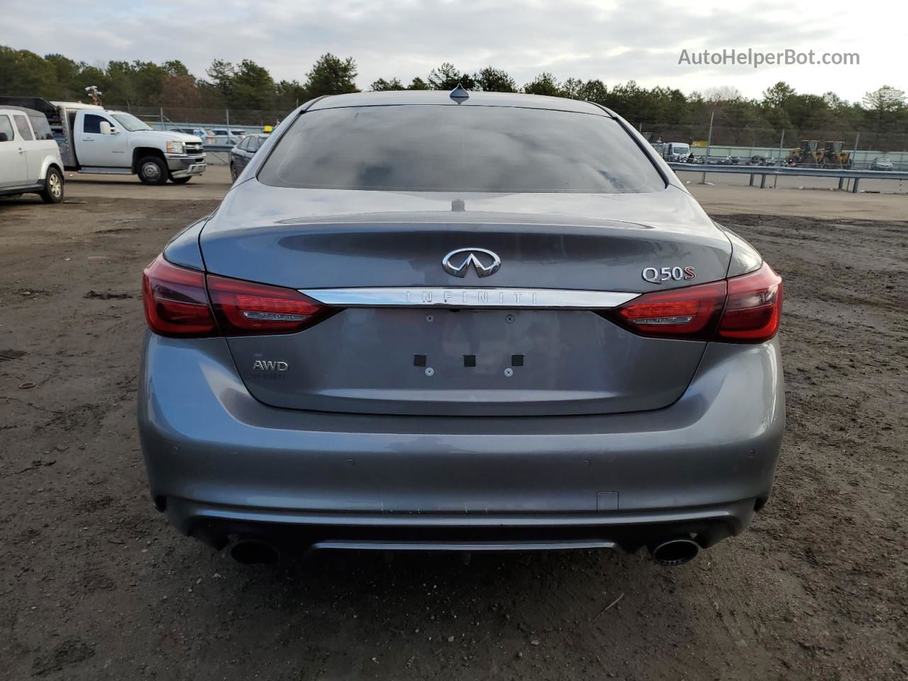 2018 Infiniti Q50 Red Sport 400 Серый vin: JN1FV7AR0JM481608