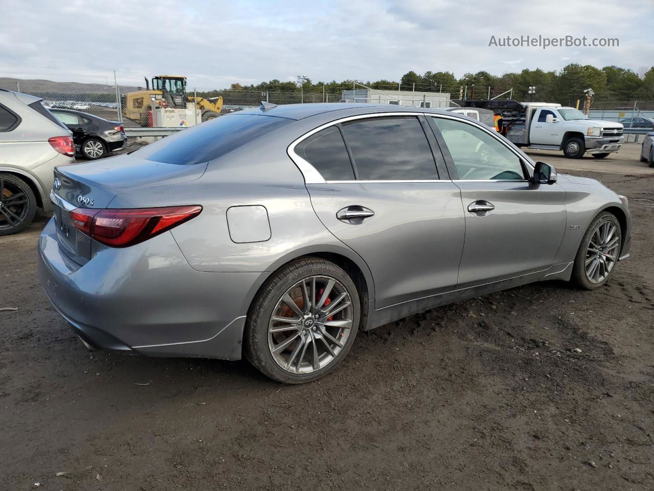 2018 Infiniti Q50 Red Sport 400 Gray vin: JN1FV7AR0JM481608