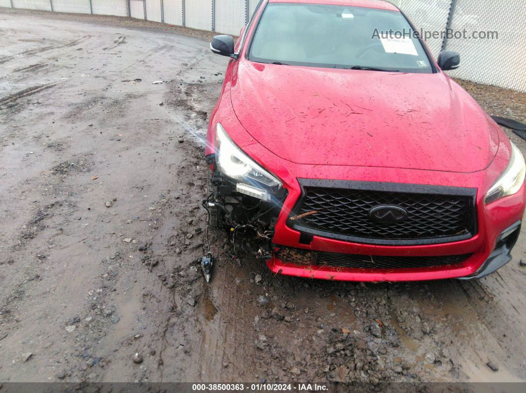 2019 Infiniti Q50 3.0t Red Sport 400 Red vin: JN1FV7AR0KM800121