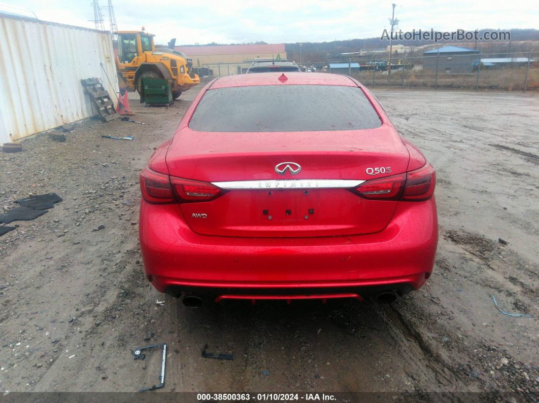 2019 Infiniti Q50 3.0t Red Sport 400 Red vin: JN1FV7AR0KM800121