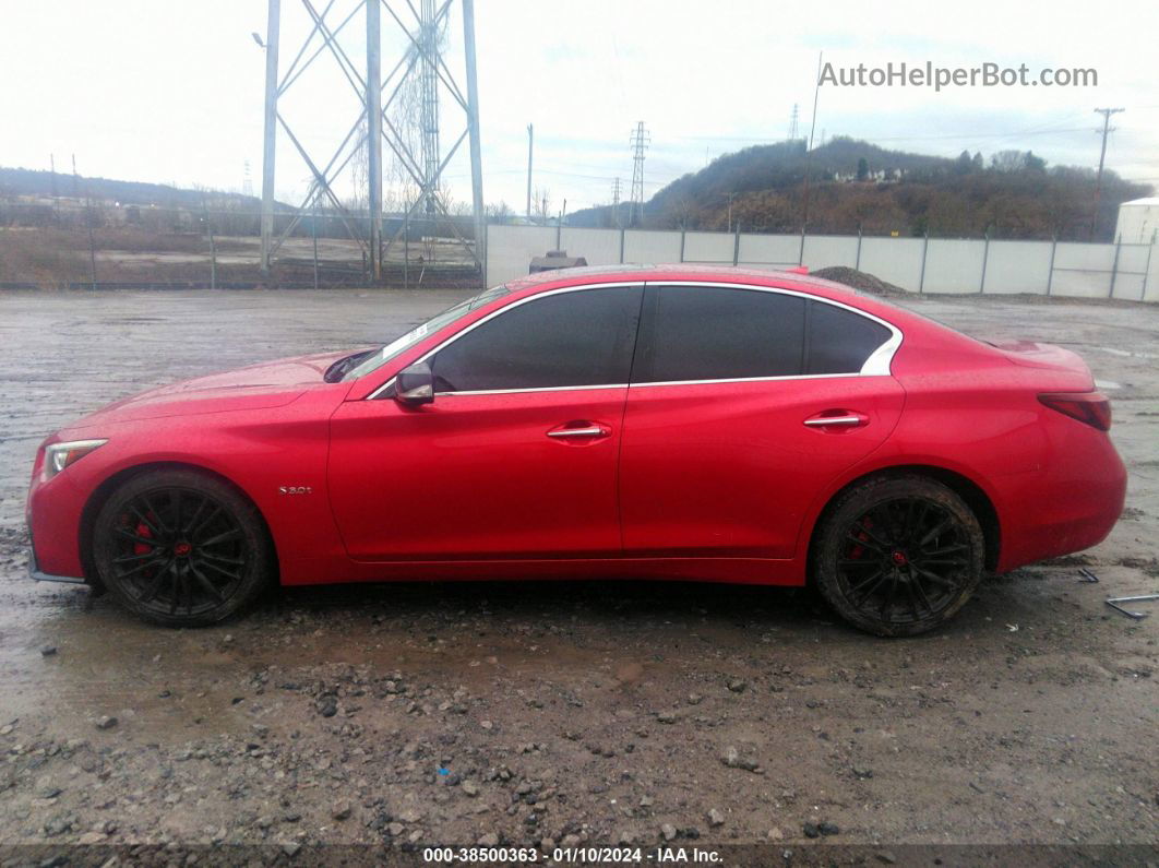 2019 Infiniti Q50 3.0t Red Sport 400 Red vin: JN1FV7AR0KM800121