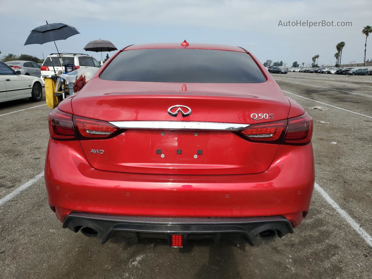 2019 Infiniti Q50 Red Sport 400 Красный vin: JN1FV7AR0KM801320