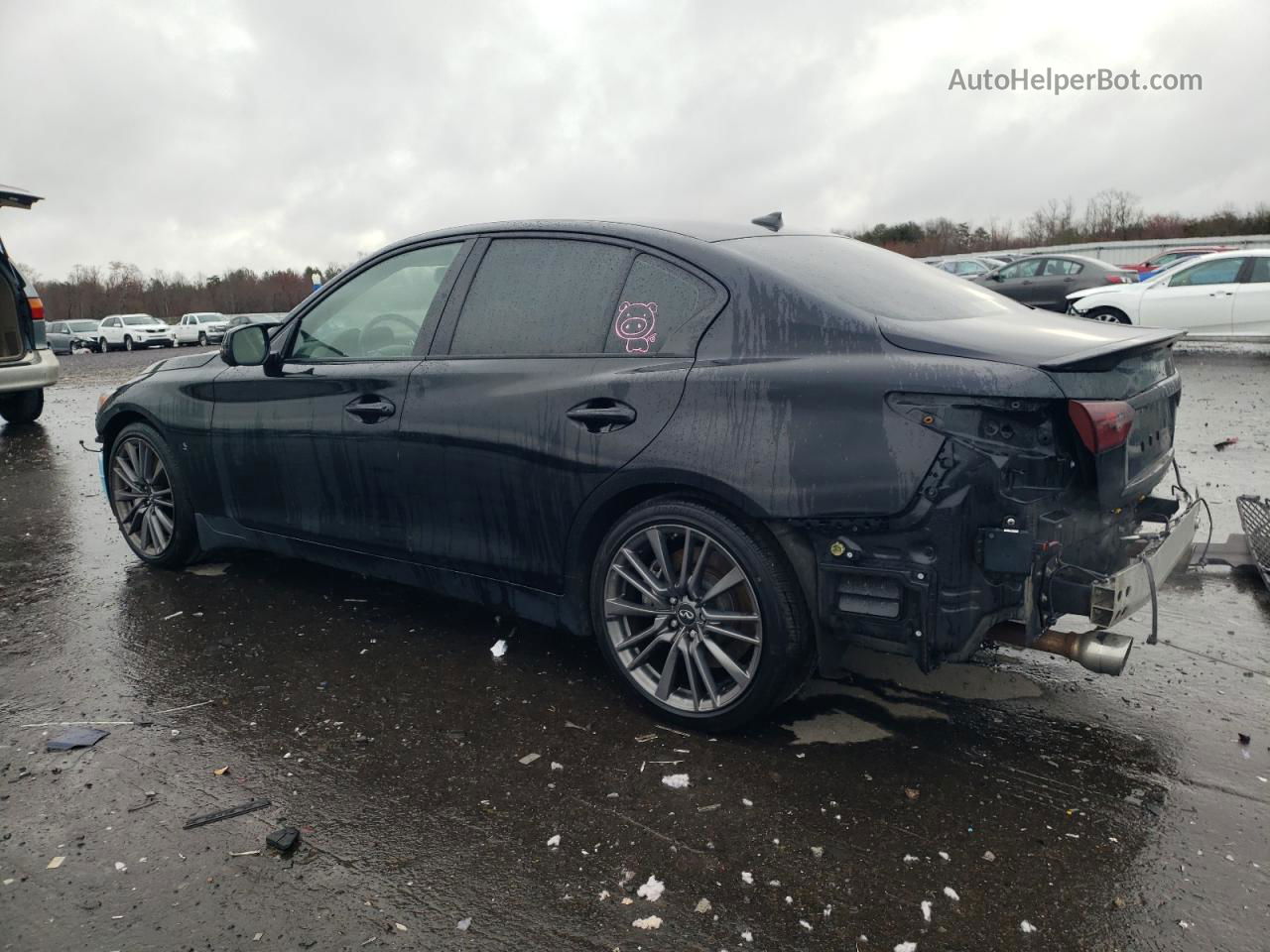 2016 Infiniti Q50 Red Sport 400 Black vin: JN1FV7AR2GM450899