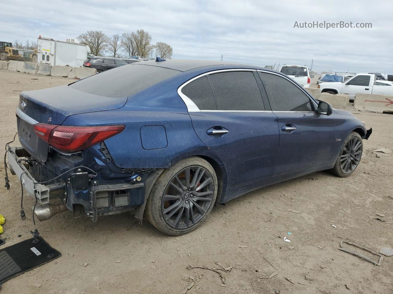 2018 Infiniti Q50 Red Sport 400 Синий vin: JN1FV7AR2JM480184