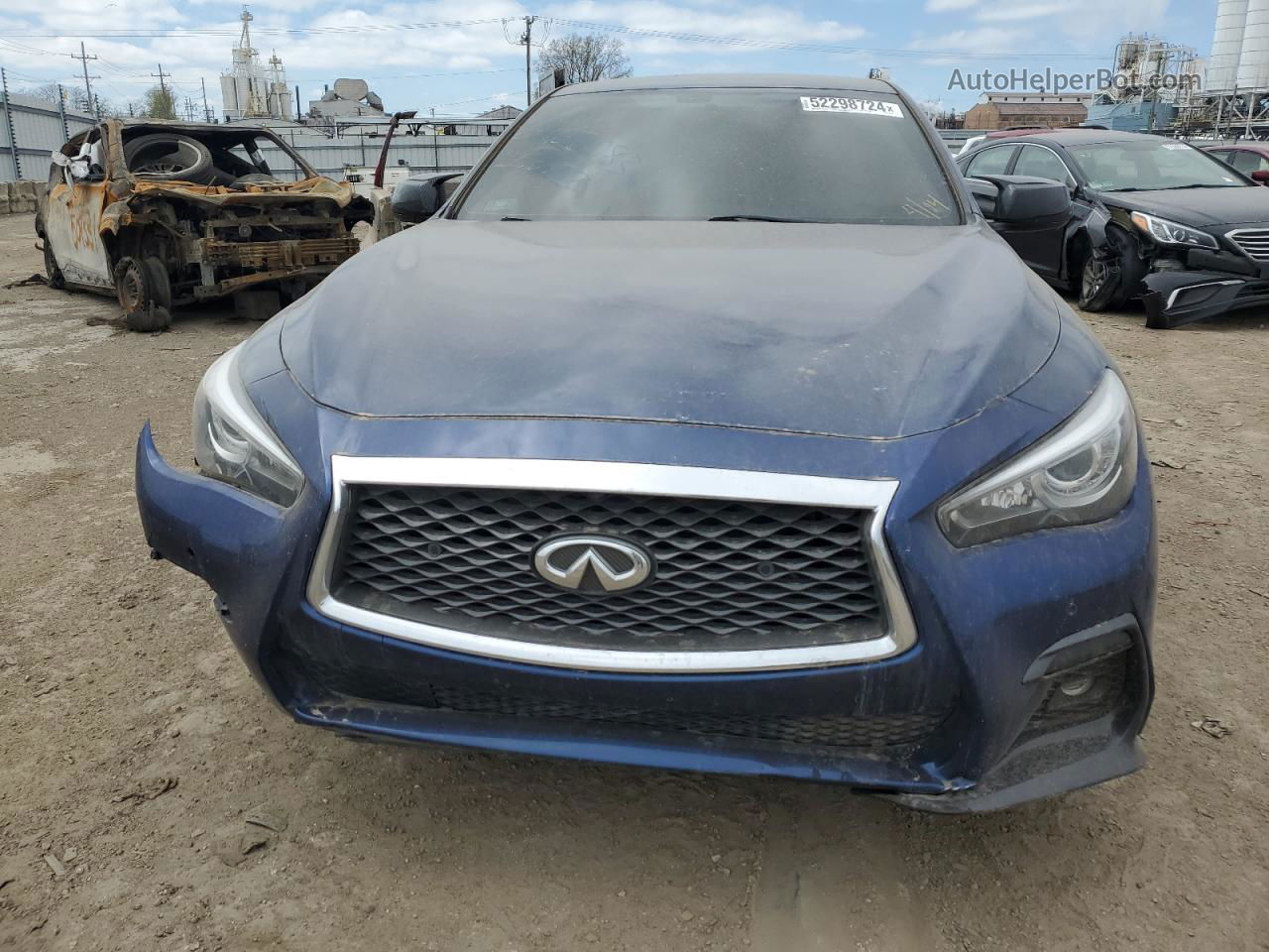 2018 Infiniti Q50 Red Sport 400 Синий vin: JN1FV7AR2JM480184