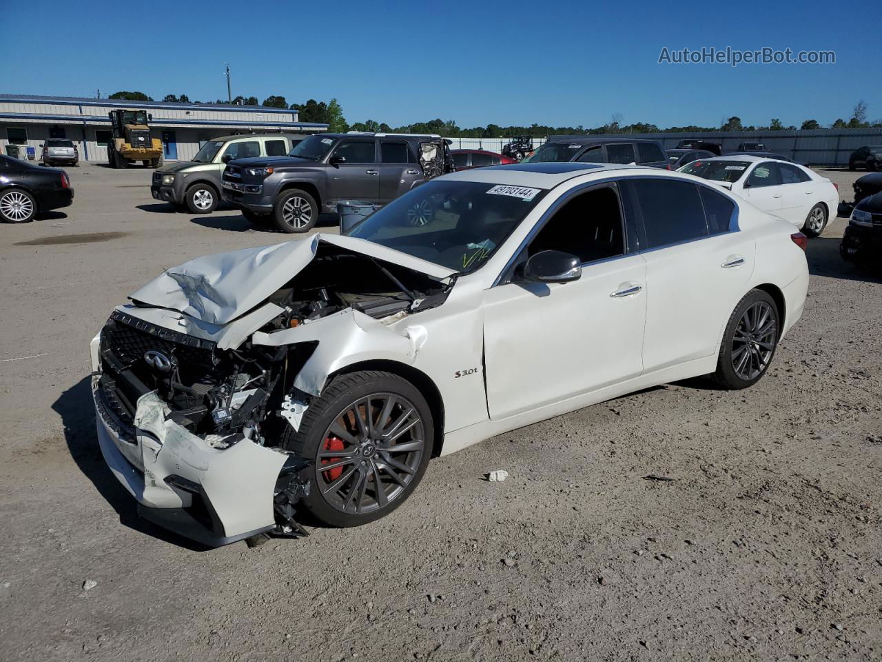 2018 Infiniti Q50 Red Sport 400 White vin: JN1FV7AR2JM481187