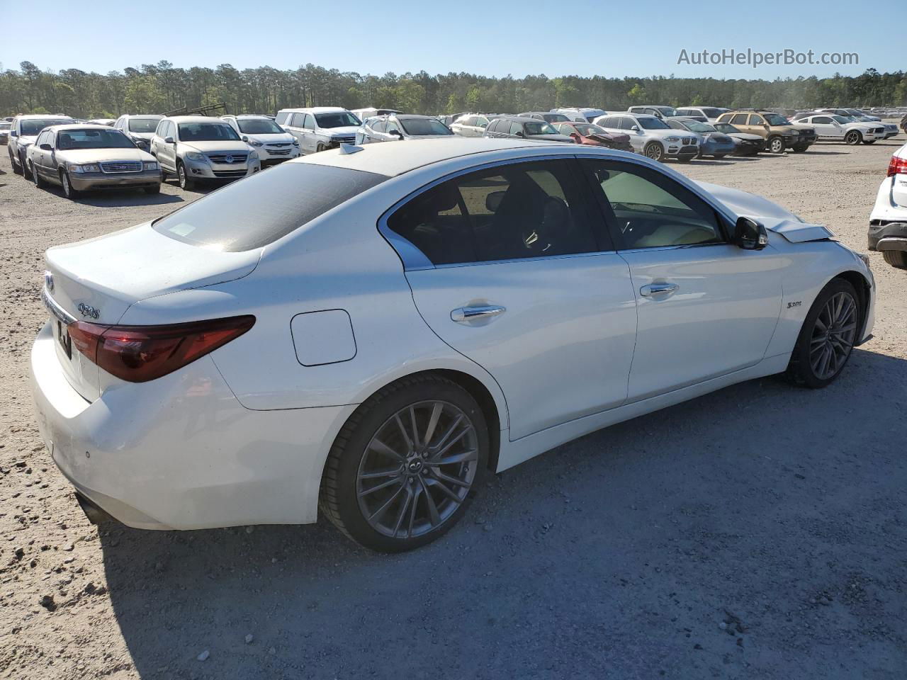 2018 Infiniti Q50 Red Sport 400 White vin: JN1FV7AR2JM481187