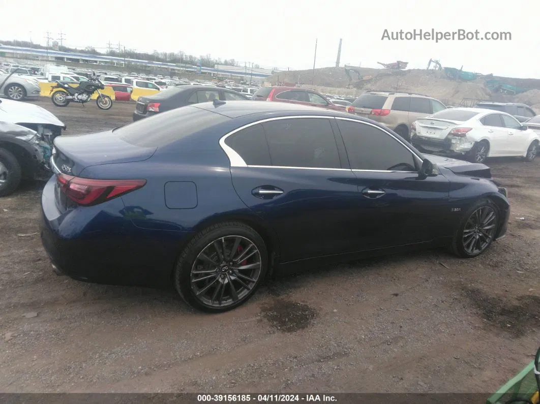 2018 Infiniti Q50 3.0t Red Sport 400 Blue vin: JN1FV7AR2JM481657