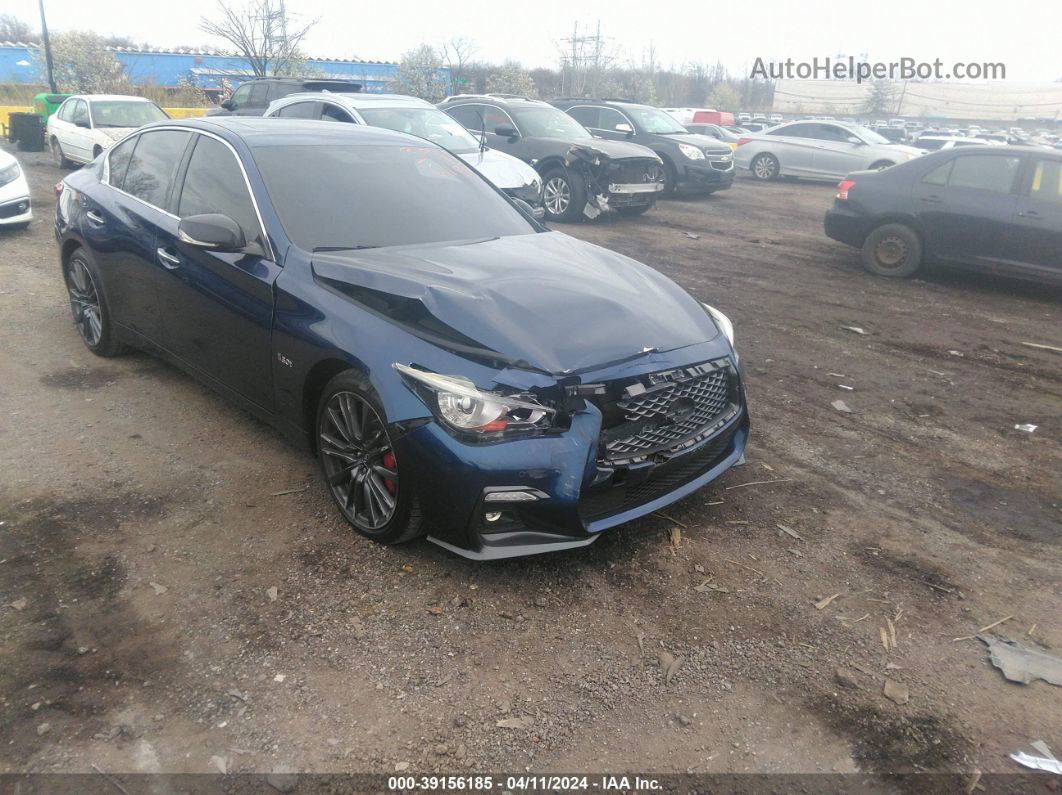 2018 Infiniti Q50 3.0t Red Sport 400 Blue vin: JN1FV7AR2JM481657