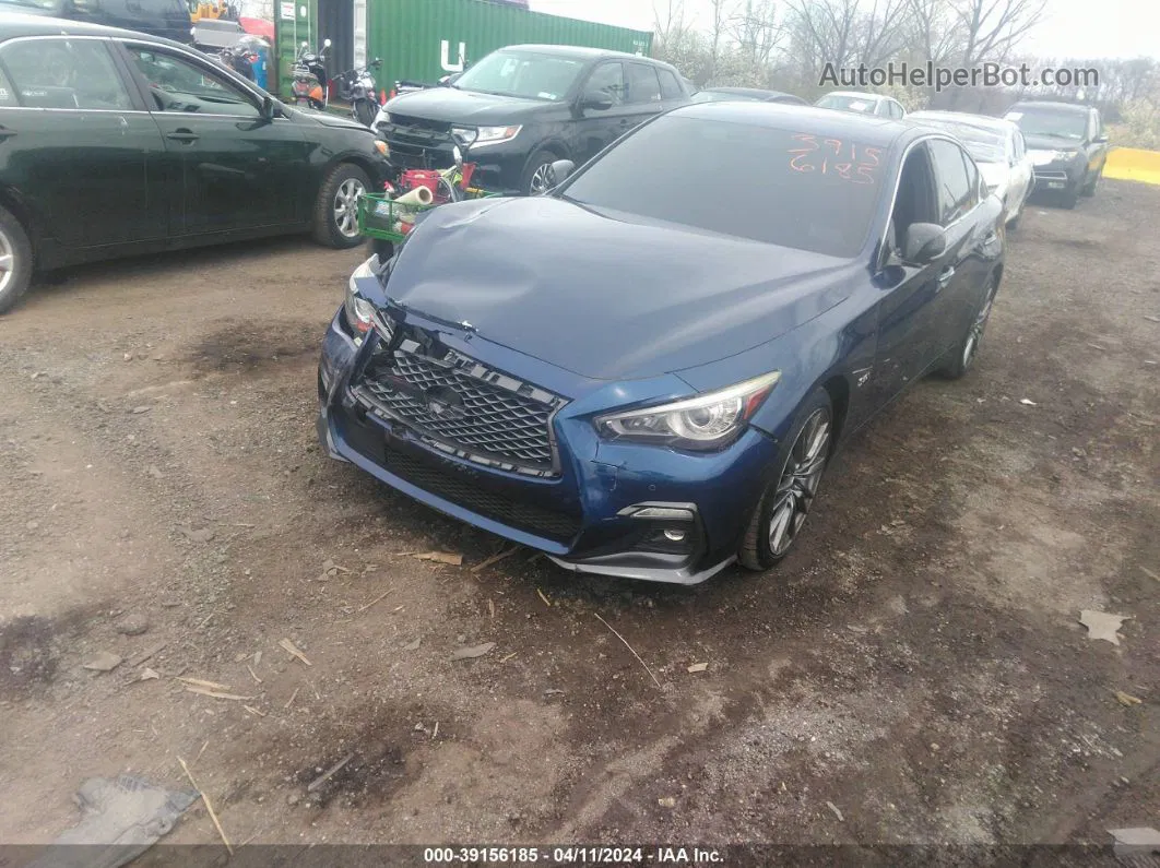 2018 Infiniti Q50 3.0t Red Sport 400 Blue vin: JN1FV7AR2JM481657