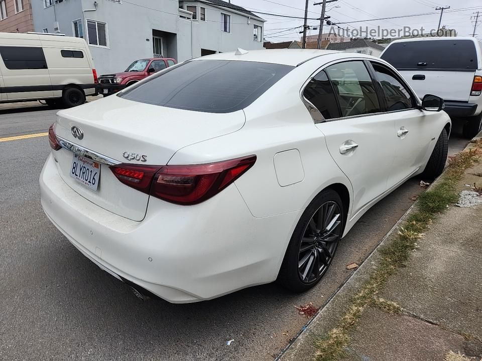 2019 Infiniti Q50 Red Sport 400 Белый vin: JN1FV7AR2KM801335