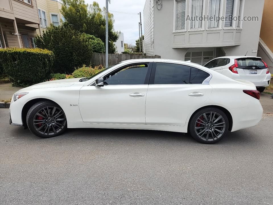 2019 Infiniti Q50 Red Sport 400 White vin: JN1FV7AR2KM801335