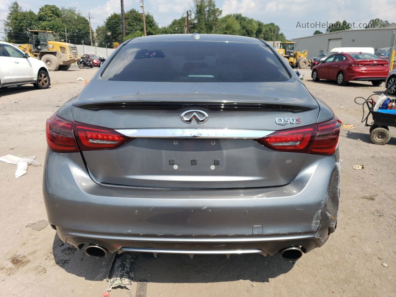 2018 Infiniti Q50 Red Sport 400 Gray vin: JN1FV7AR3JM480517