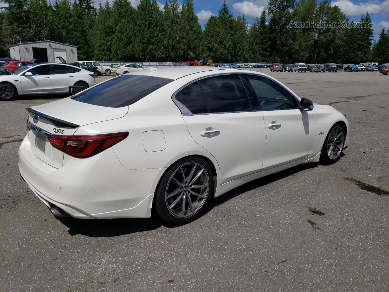 2019 Infiniti Q50 Red Sport 400 Белый vin: JN1FV7AR3KM801294