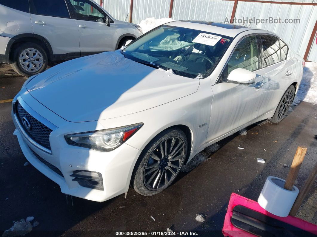 2016 Infiniti Q50 3.0t Red Sport 400 White vin: JN1FV7AR4GM450502