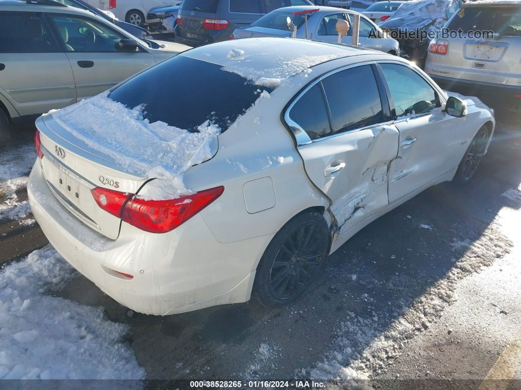 2016 Infiniti Q50 3.0t Red Sport 400 White vin: JN1FV7AR4GM450502