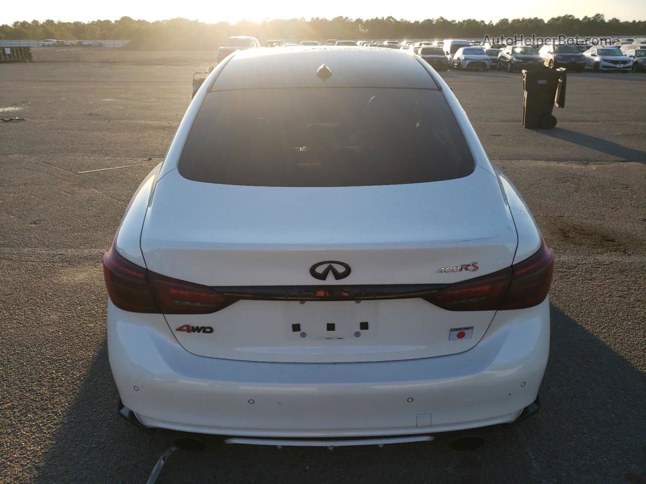 2019 Infiniti Q50 Red Sport 400 White vin: JN1FV7AR4KM800848