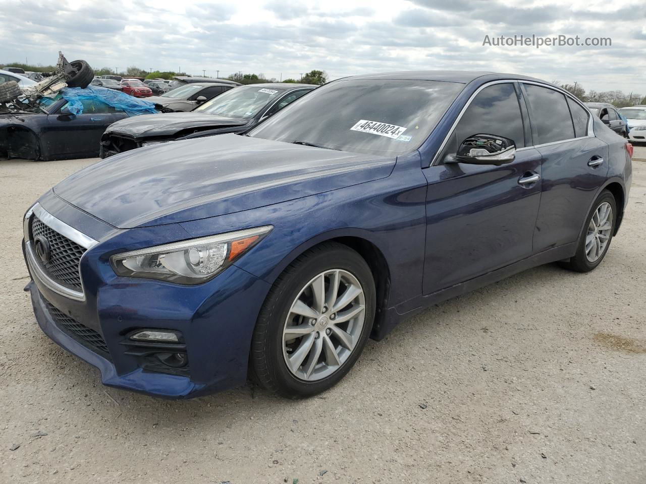 2016 Infiniti Q50 Red Sport 400 Blue vin: JN1FV7AR5GM452131