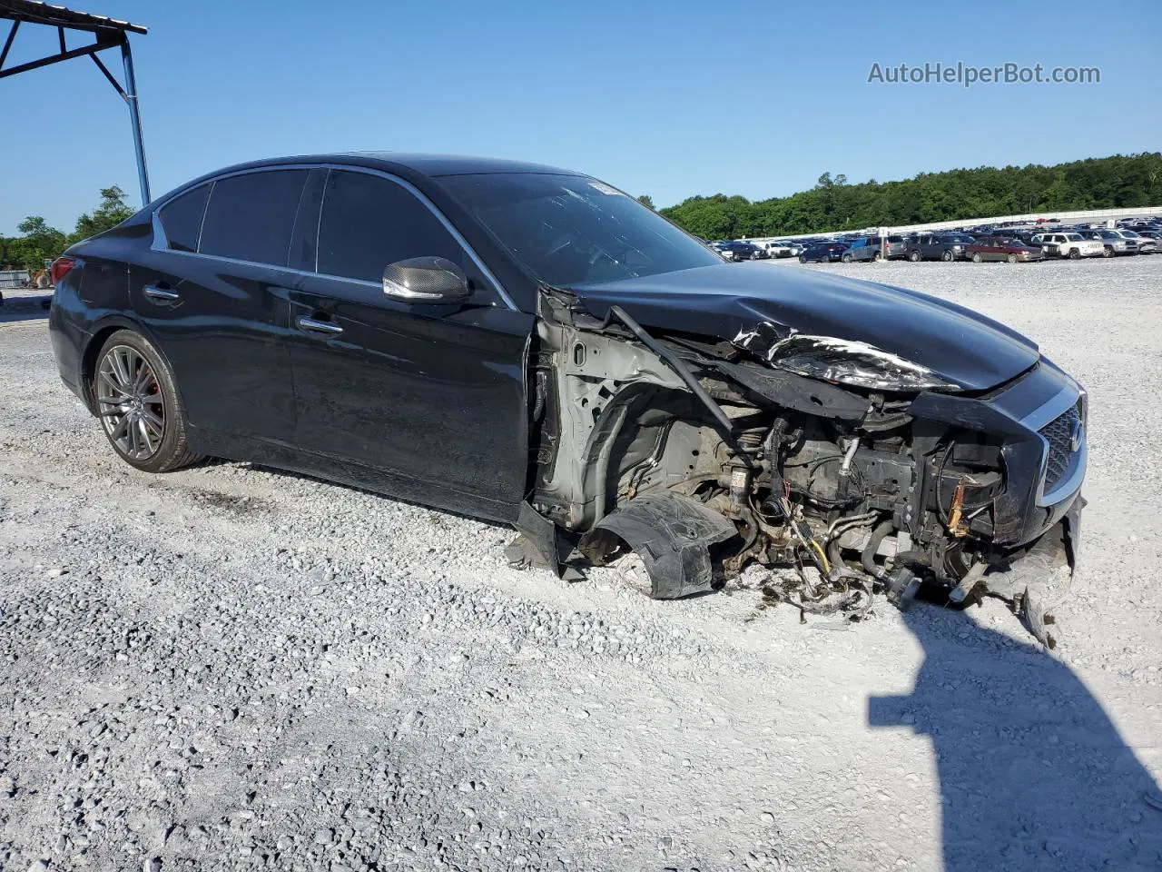 2018 Infiniti Q50 Red Sport 400 Black vin: JN1FV7AR5JM481457