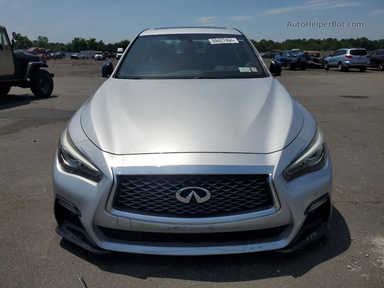 2018 Infiniti Q50 Red Sport 400 Silver vin: JN1FV7AR5JM700367