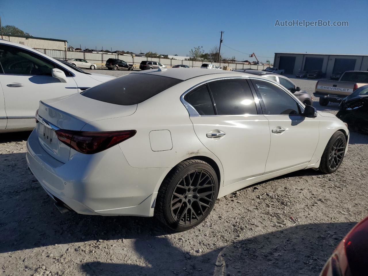 2019 Infiniti Q50 Red Sport 400 White vin: JN1FV7AR5KM800082