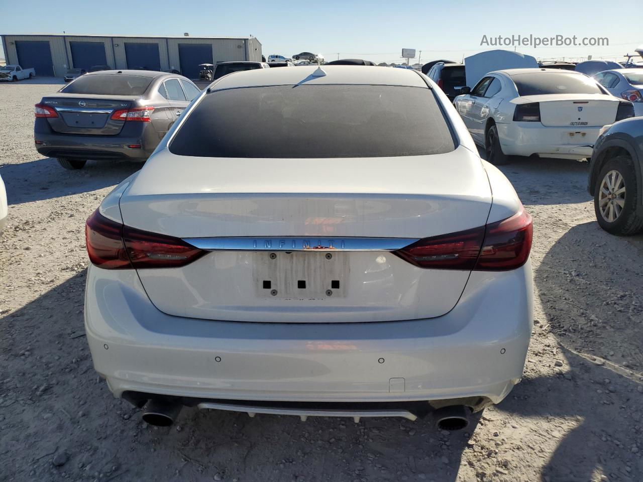 2019 Infiniti Q50 Red Sport 400 White vin: JN1FV7AR5KM800082