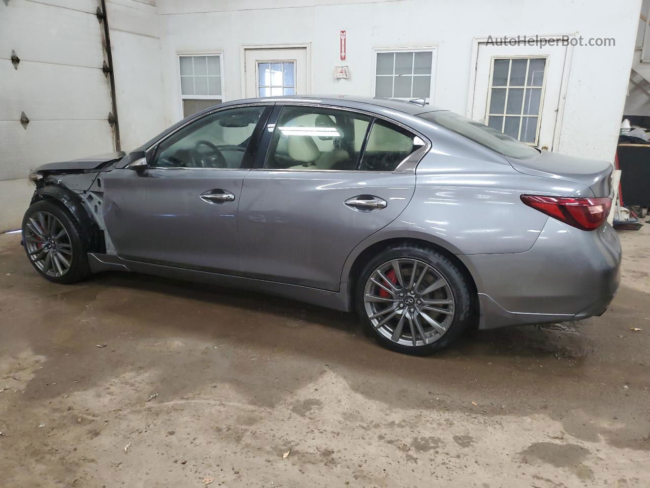 2019 Infiniti Q50 Red Sport 400 Gray vin: JN1FV7AR5KM830019