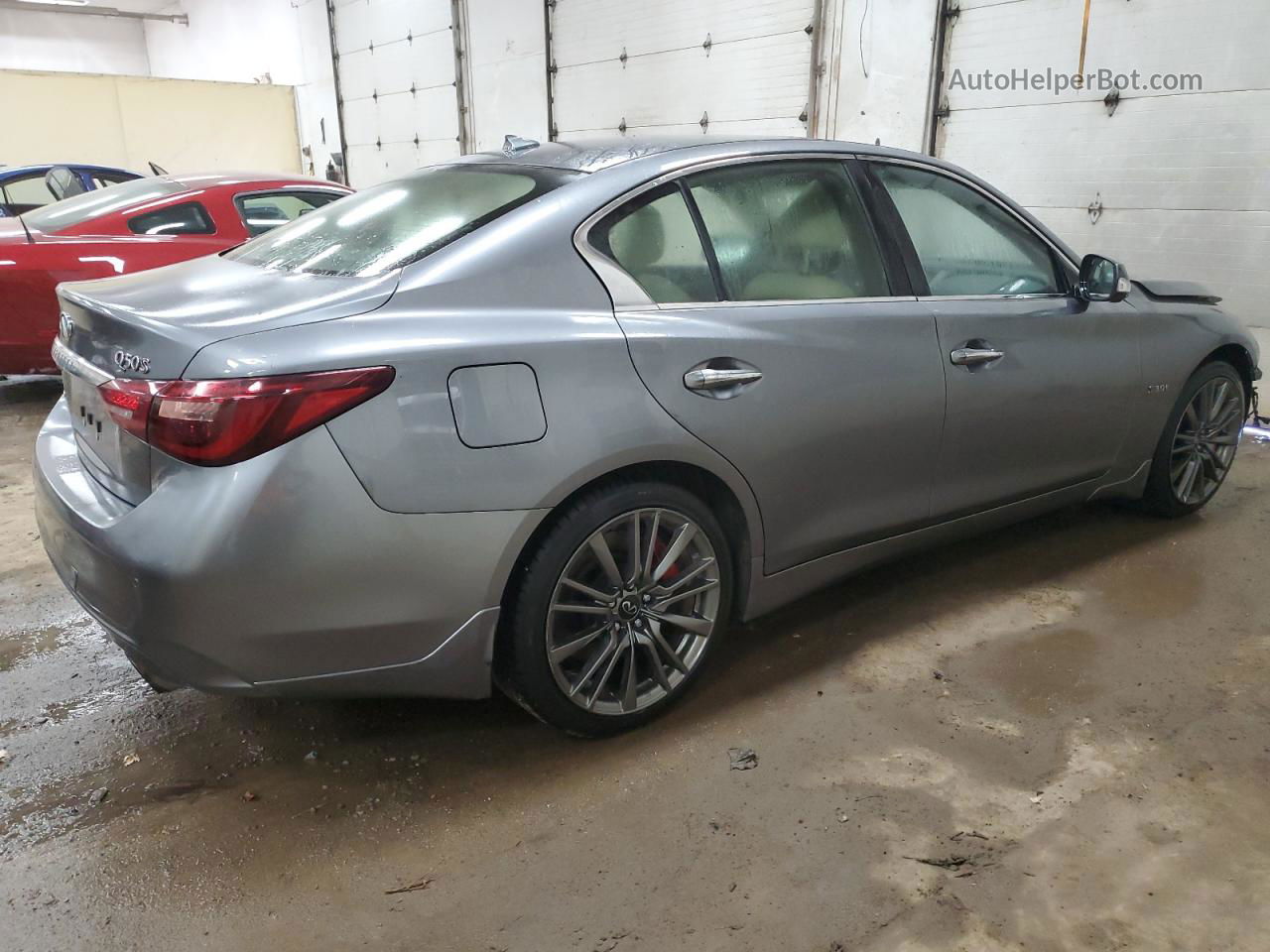 2019 Infiniti Q50 Red Sport 400 Gray vin: JN1FV7AR5KM830019