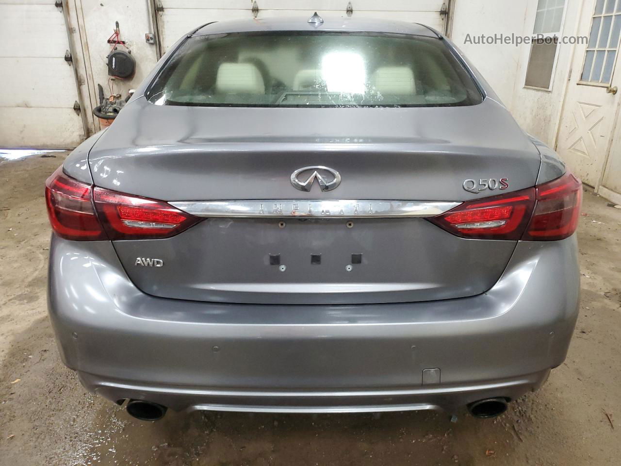 2019 Infiniti Q50 Red Sport 400 Gray vin: JN1FV7AR5KM830019