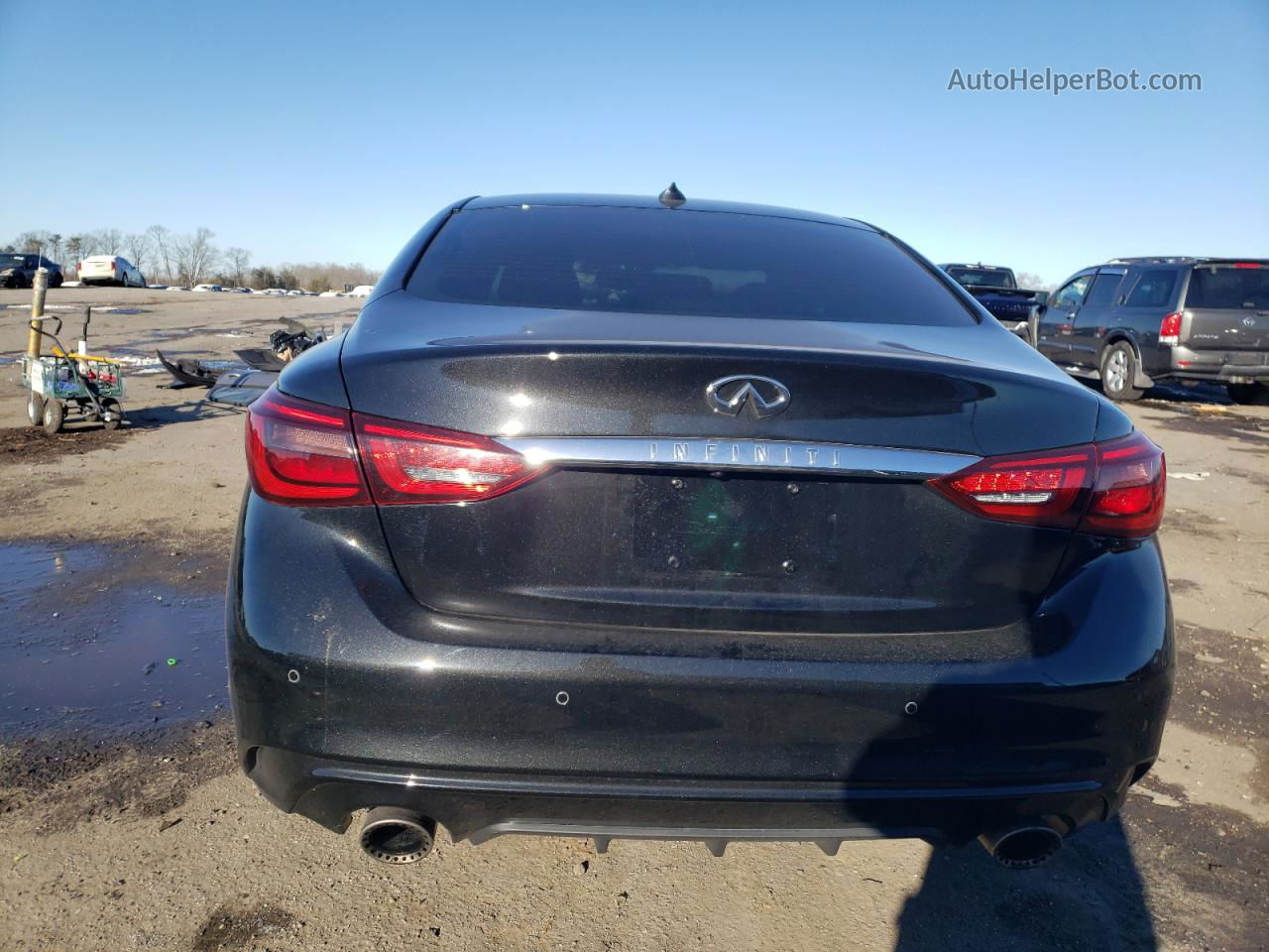 2019 Infiniti Q50 Red Sport 400 Black vin: JN1FV7AR5KM830344