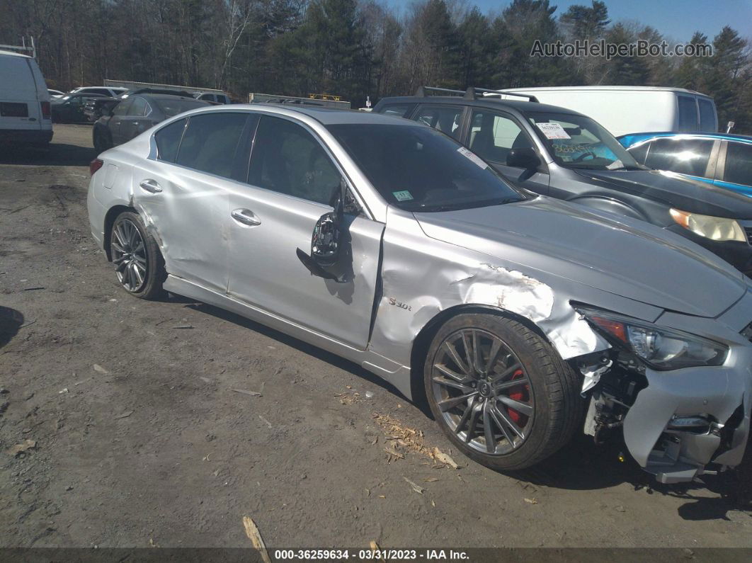 2018 Infiniti Q50 Red Sport 400 Silver vin: JN1FV7AR6JM480673