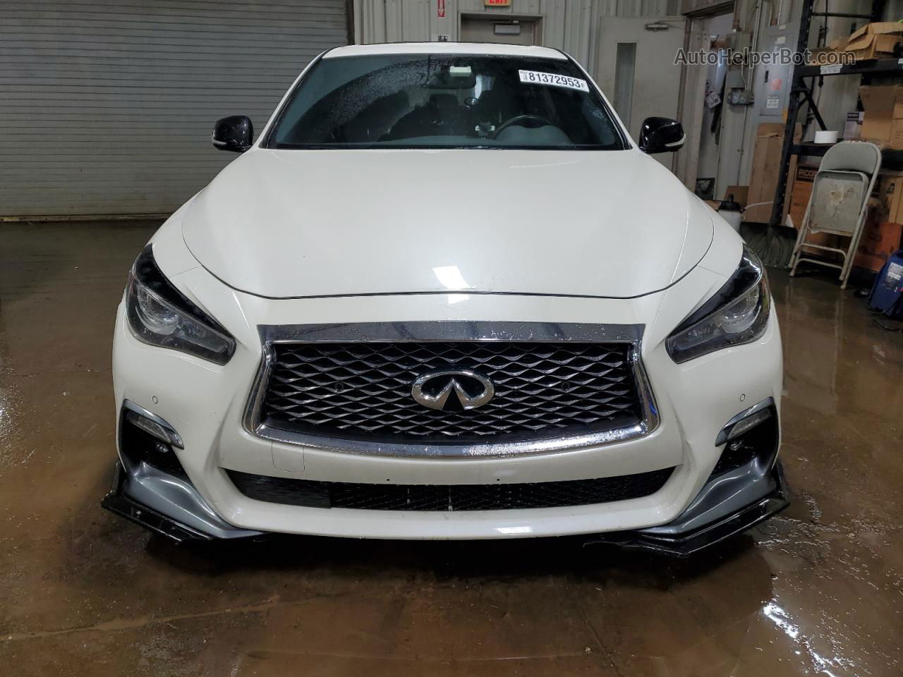 2018 Infiniti Q50 Red Sport 400 White vin: JN1FV7AR6JM481516