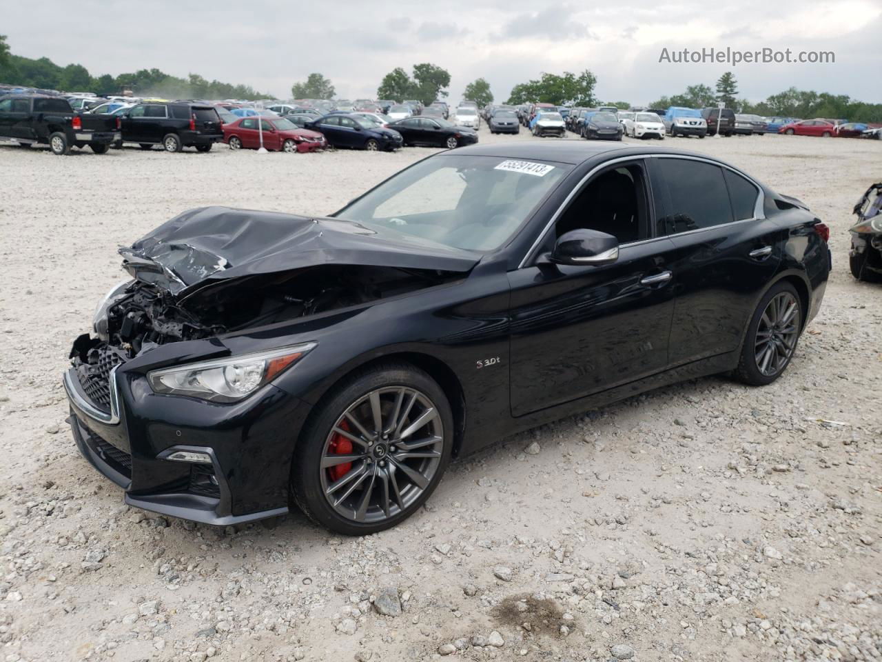 2018 Infiniti Q50 Red Sport 400 Black vin: JN1FV7AR6JM481693