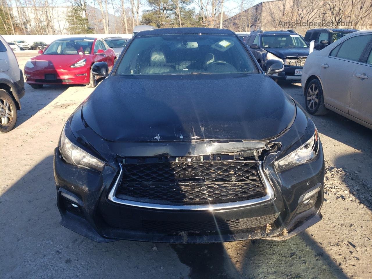 2018 Infiniti Q50 Red Sport 400 Black vin: JN1FV7AR6JM481693