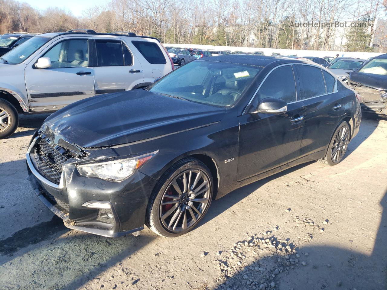 2018 Infiniti Q50 Red Sport 400 Black vin: JN1FV7AR6JM481693