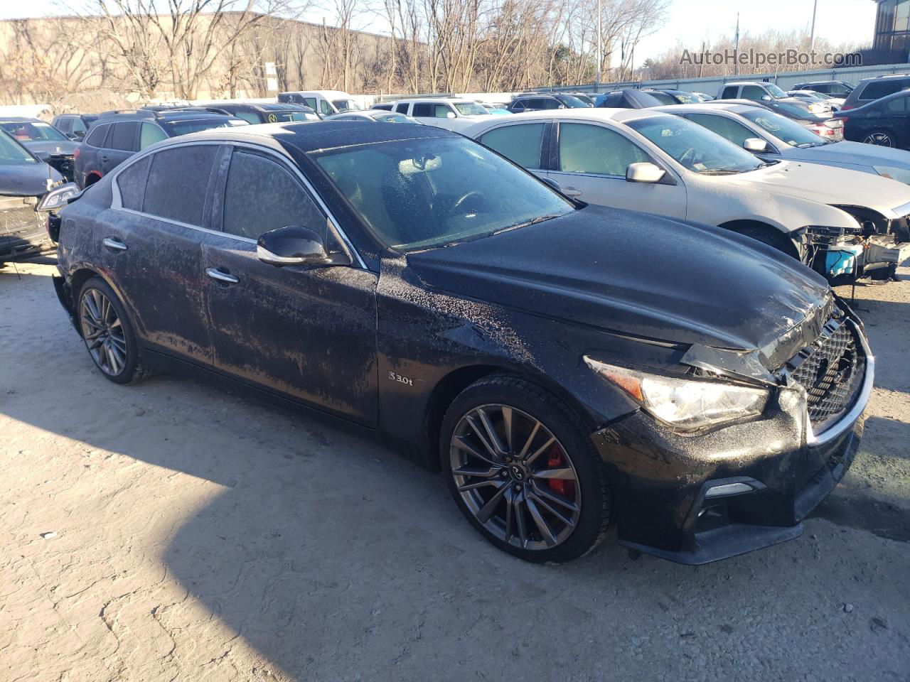 2018 Infiniti Q50 Red Sport 400 Черный vin: JN1FV7AR6JM481693