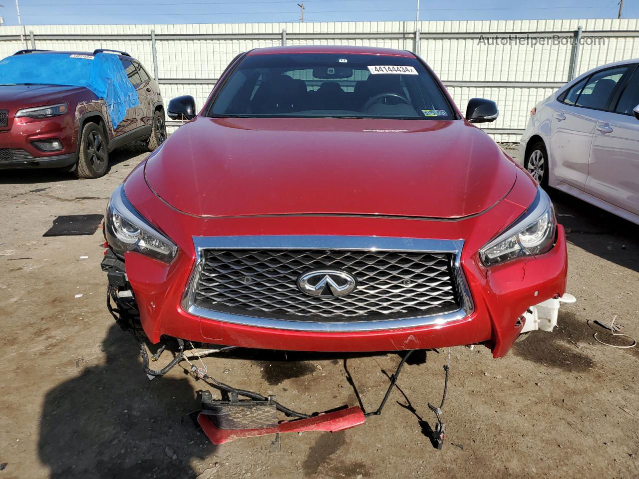 2019 Infiniti Q50 Red Sport 400 Red vin: JN1FV7AR6KM830367