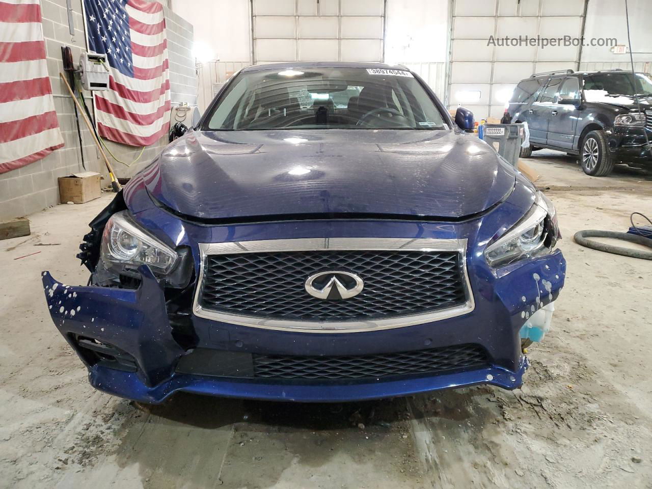 2016 Infiniti Q50 Red Sport 400 Blue vin: JN1FV7AR7GM450185