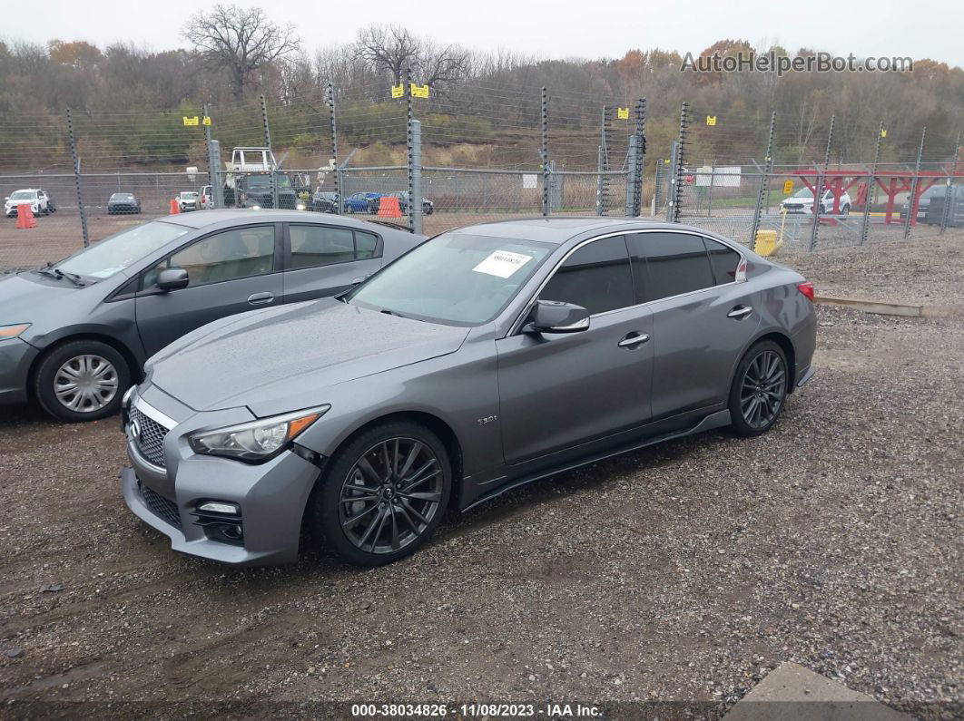 2016 Infiniti Q50 3.0t Red Sport 400 Gray vin: JN1FV7AR7GM450557