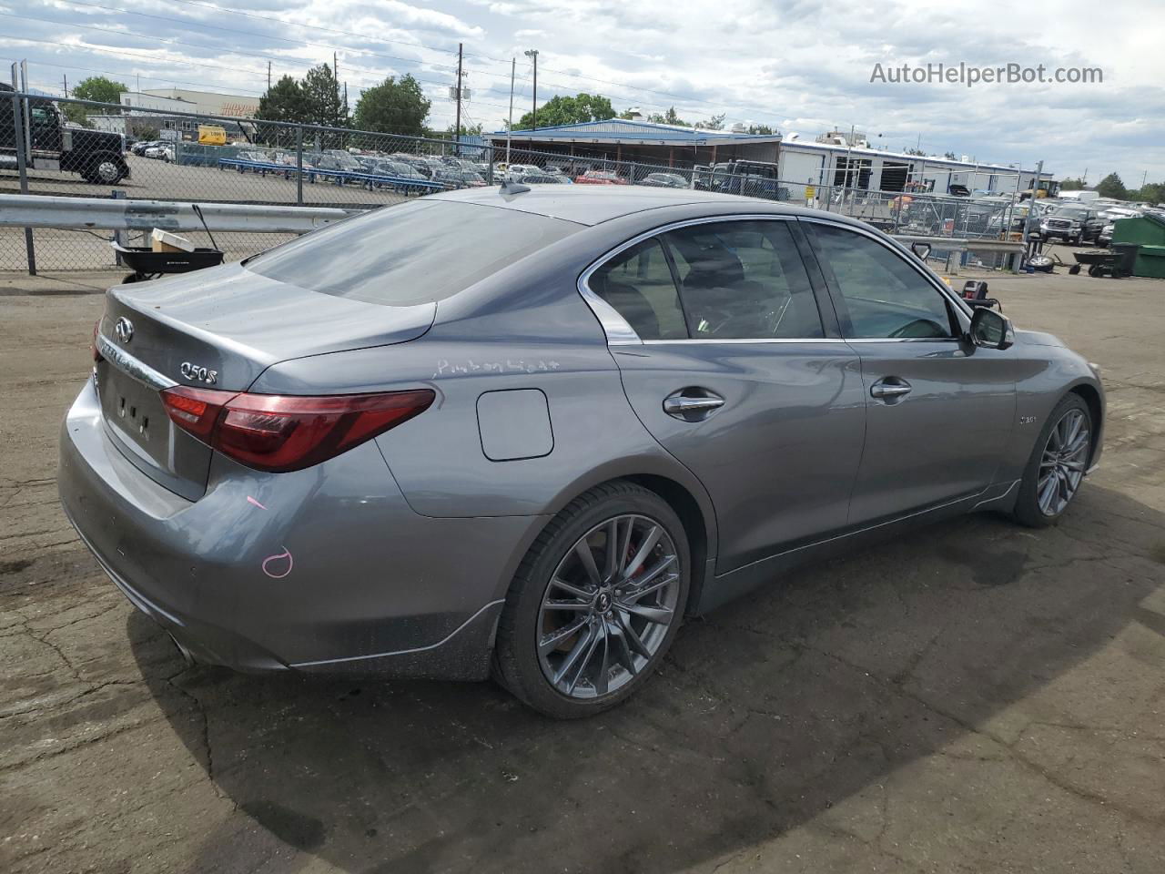 2018 Infiniti Q50 Red Sport 400 Gray vin: JN1FV7AR7JM480150