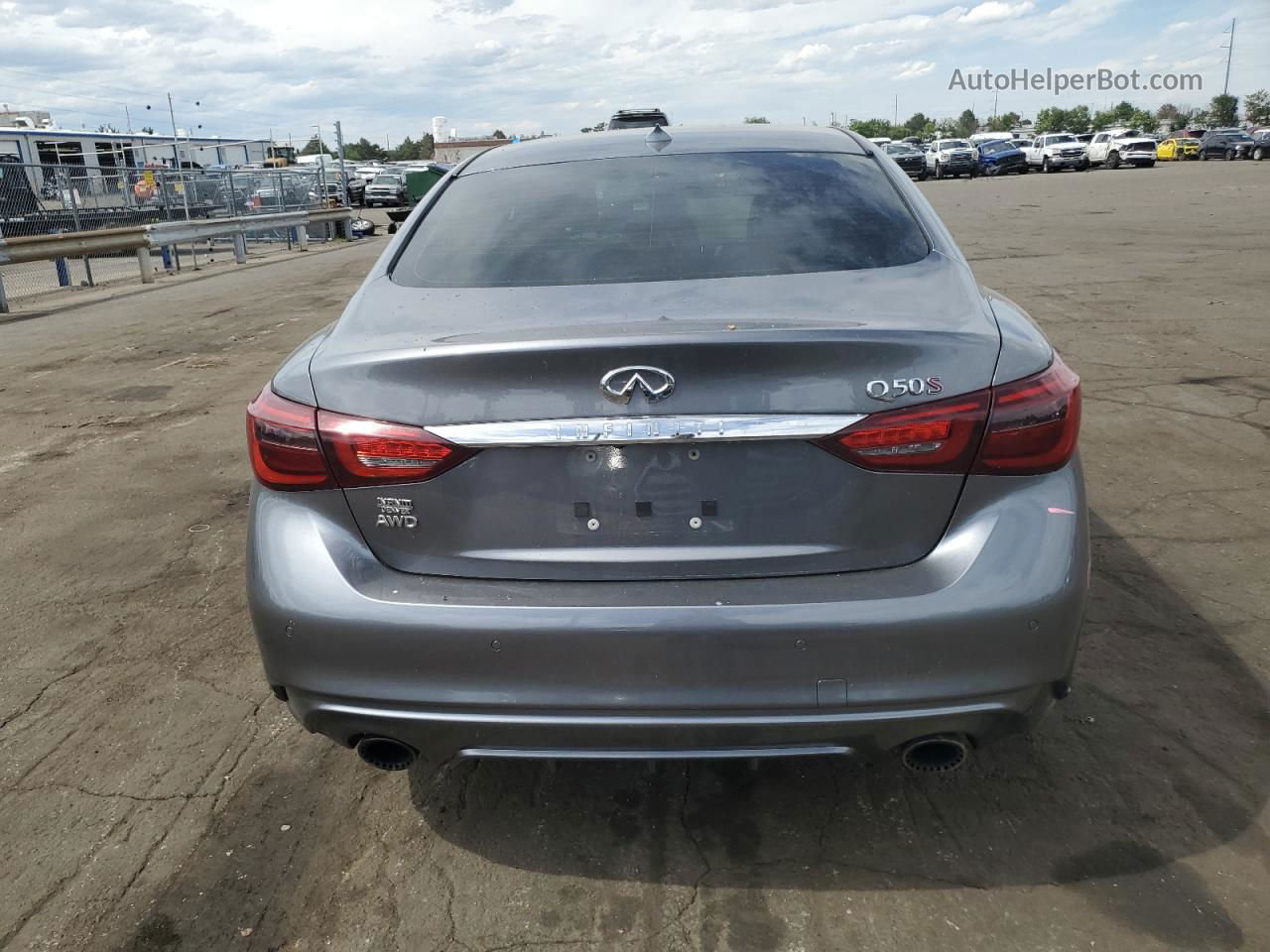 2018 Infiniti Q50 Red Sport 400 Gray vin: JN1FV7AR7JM480150